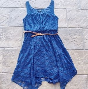Navy blue lace dress